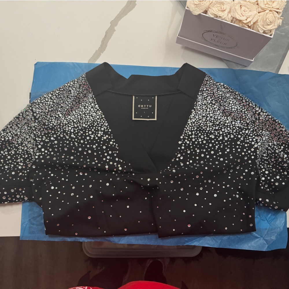 ORTTU HIGH END MENS FASHION BRAND LIMTED RUN BLING SHIRT